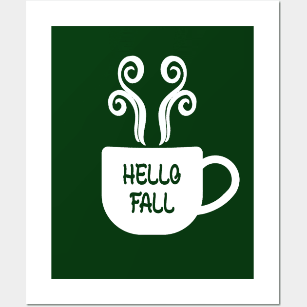 Hello Fall Wall Art by Coffee And